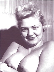 Fifities ladies showing their big natural boobies