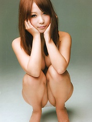 Asian idol Mai Nishida posing her breasts